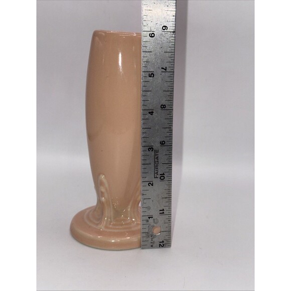 Fiesta Bud Vase in Apricot | Fiestaware Peach Small Flower Display Vase Retired - Picture 6 of 6